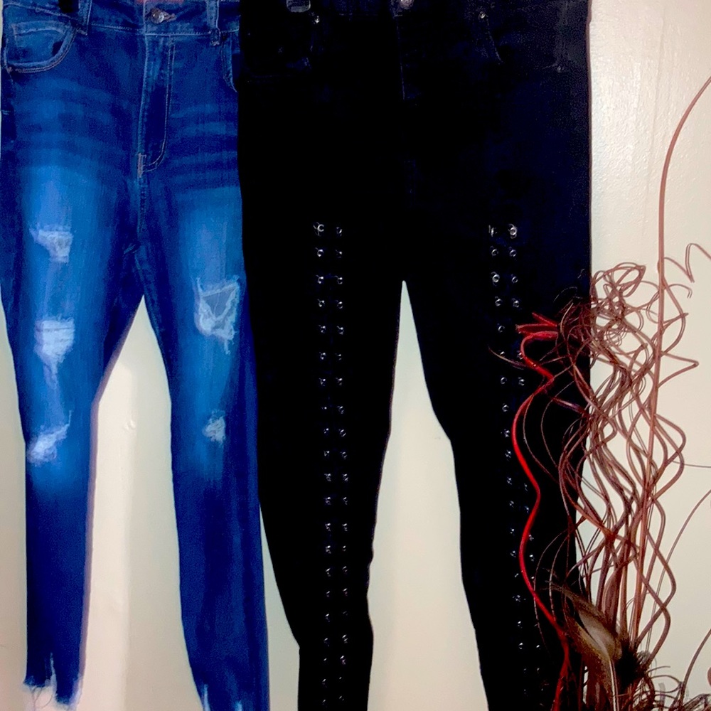 Jean bundle black and blue